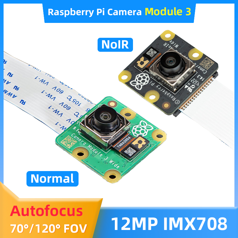 Raspberry Pi Hq Camera Microscope Lens - Piカメラモジュール,公式,3 12mp,imx708センサー,自動フォーカス,nr,pc,dudf,オプションの75 °,120