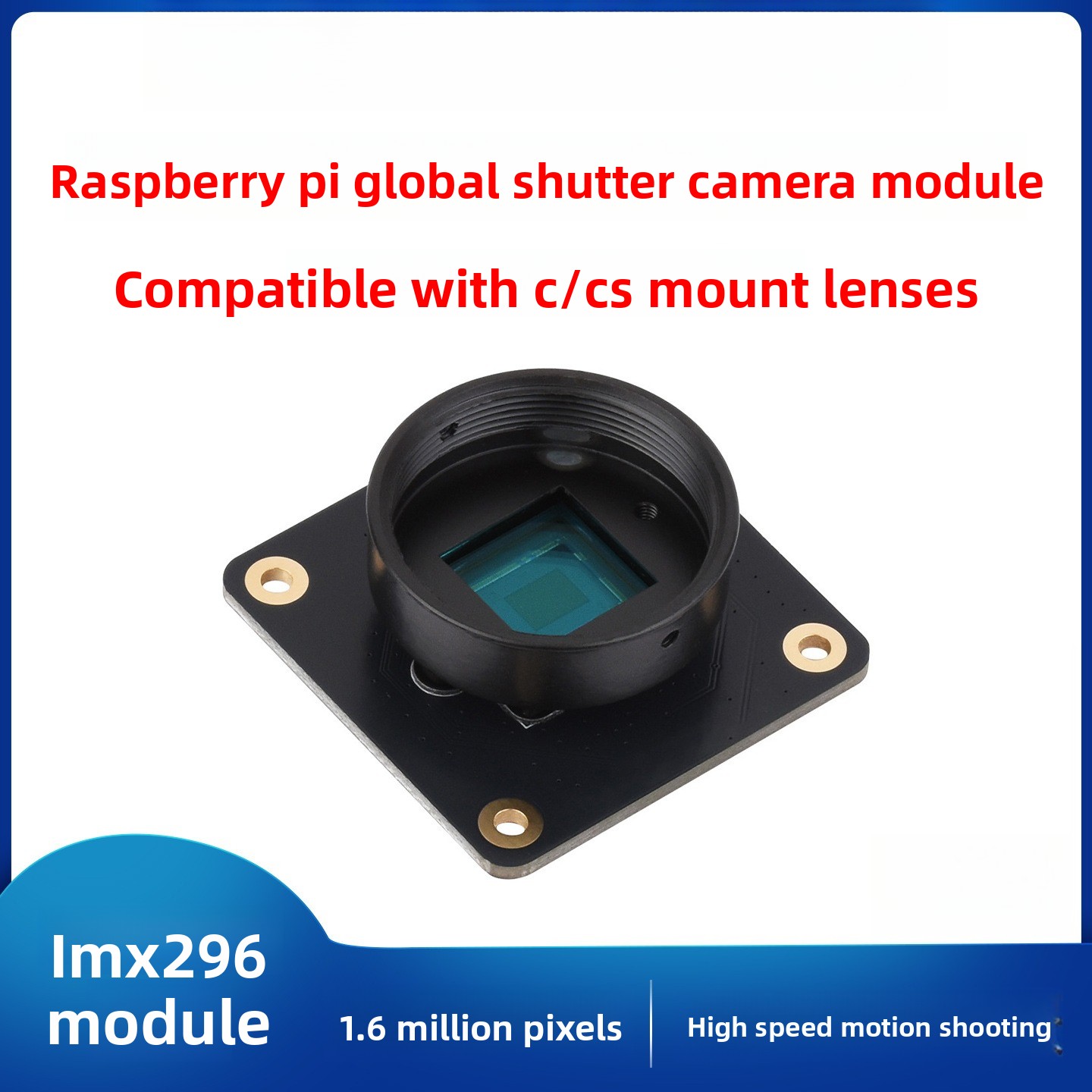 グローバルシャッターCMOSセンサーモジュールIMX296  - Raspberry Pi Global Shutter Camera Imx296 のレビューと価格